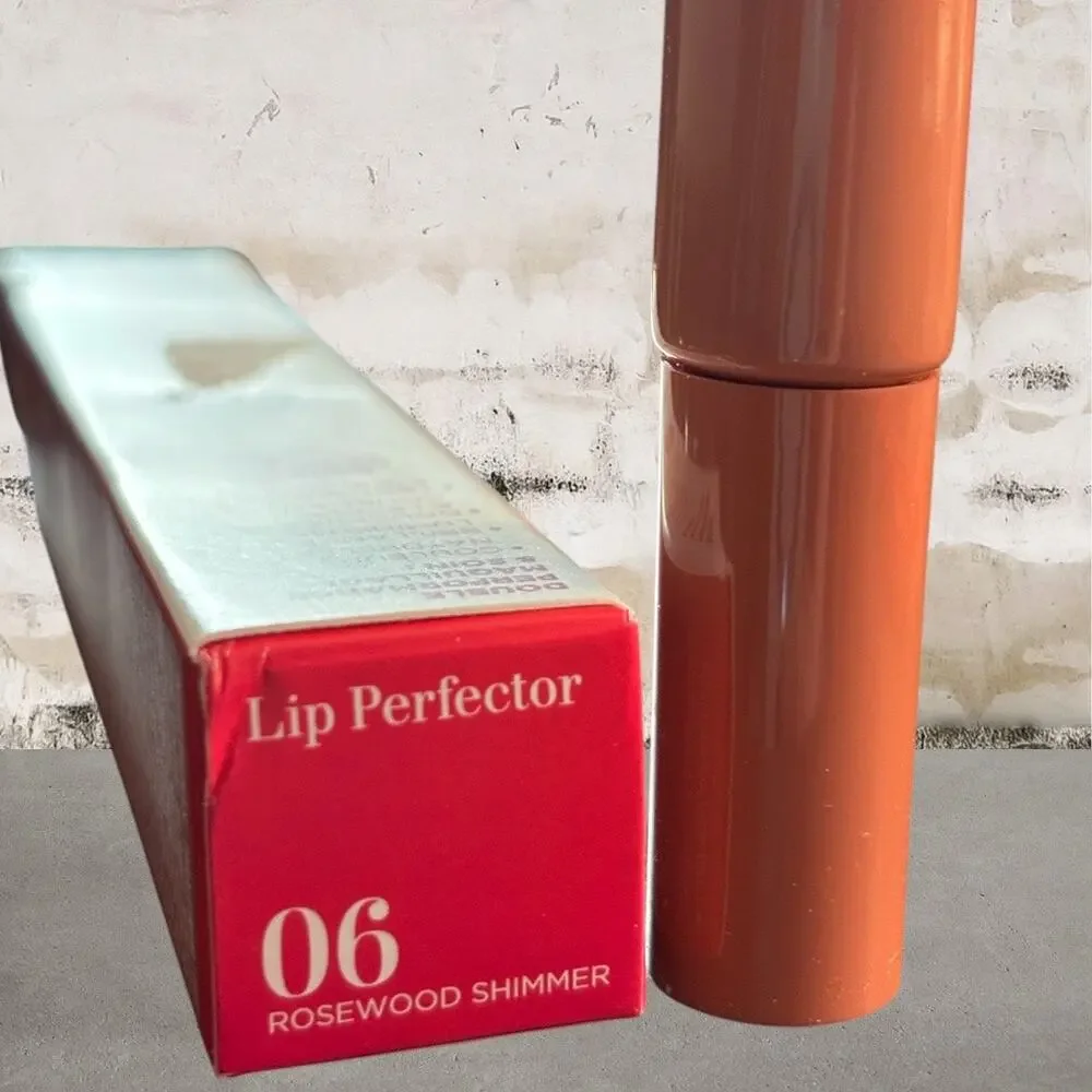 Clarins $30 Lip Perfector Lip Gloss Rosewood Shimmer NIB